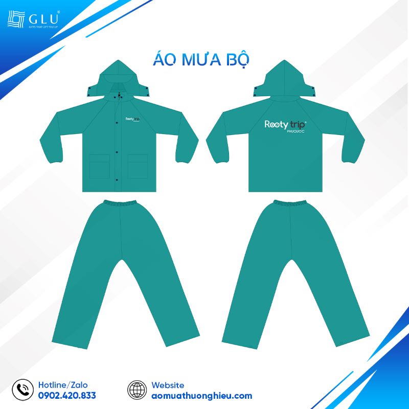 áo mưa bộ in logo 1