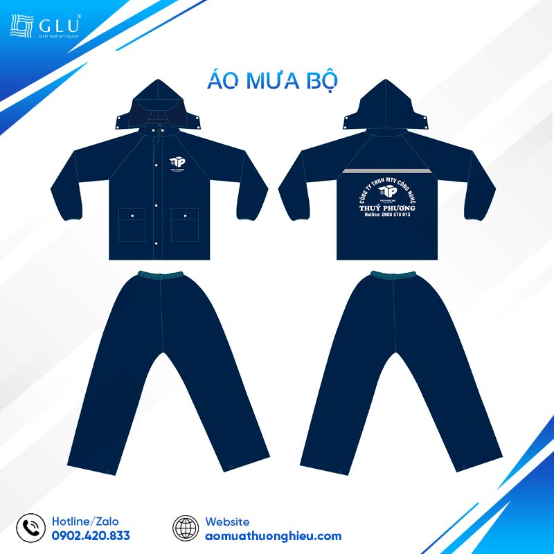 áo mưa bộ in logo 2