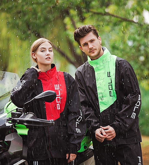 Áo mưa bộ Pole nhiều túi tiện lợi đi đường dài 