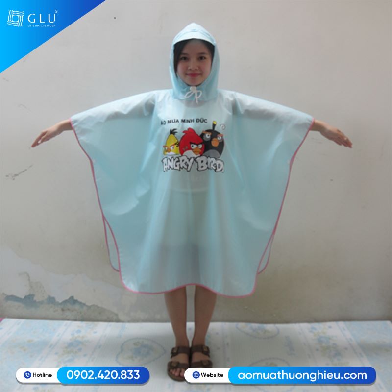 áo mưa cánh bướm in logo 5