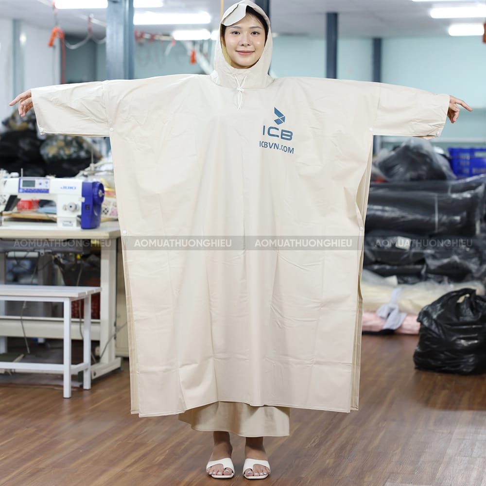 Áo mưa cánh dơi in logo công ty giá rẻ 1
