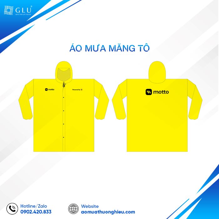 áo mưa măng tô quà tặng 2