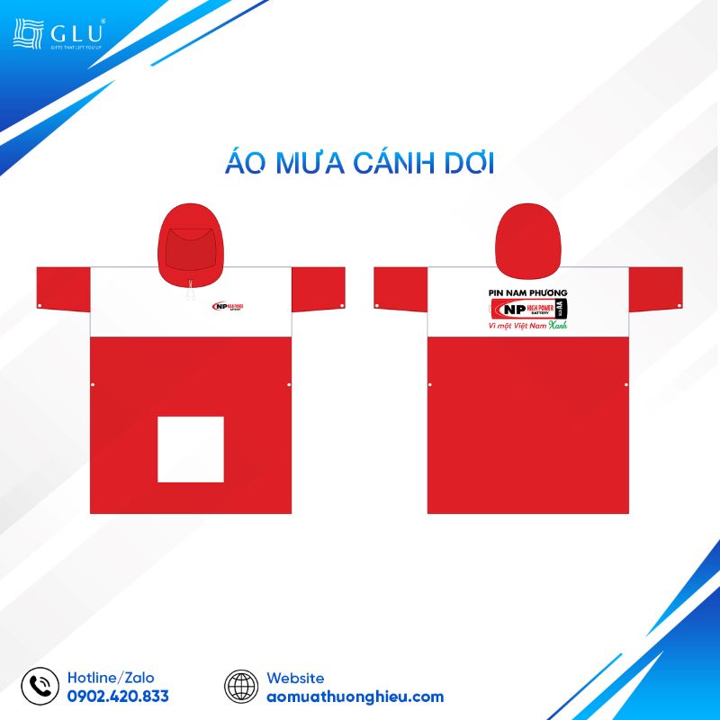 áo mưa quảng cáo cánh dơi 1