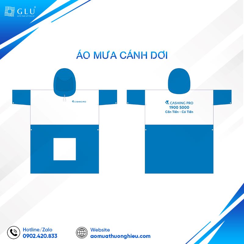áo mưa quảng cáo cánh dơi 2