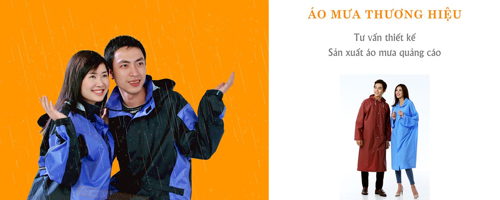 banner xưởng sản xuất áo mưa giá rẻ áo mưa thương hiệu 10