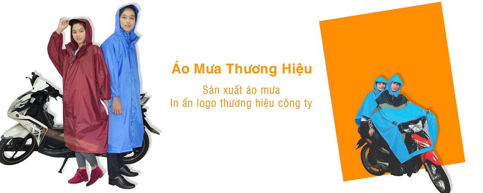 banner xưởng sản xuất áo mưa giá rẻ áo mưa thương hiệu 6
