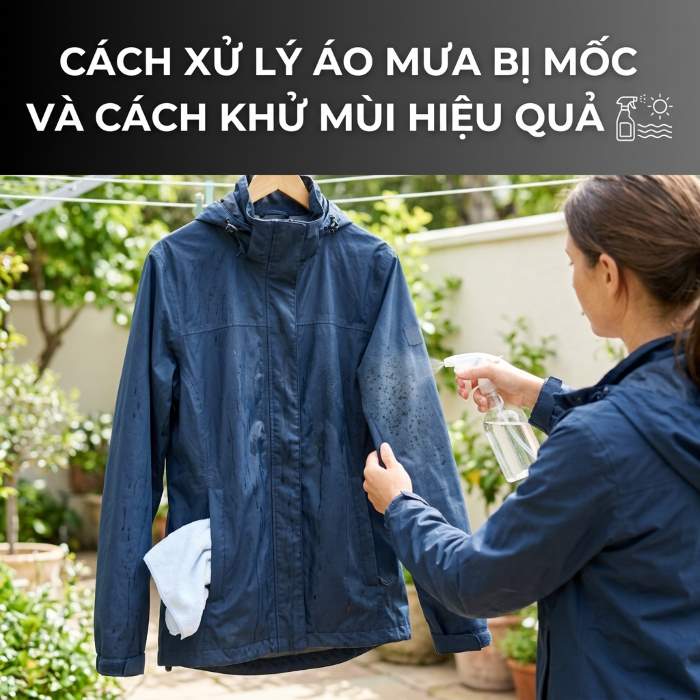 cách xử lý khi áo mưa bị mốc