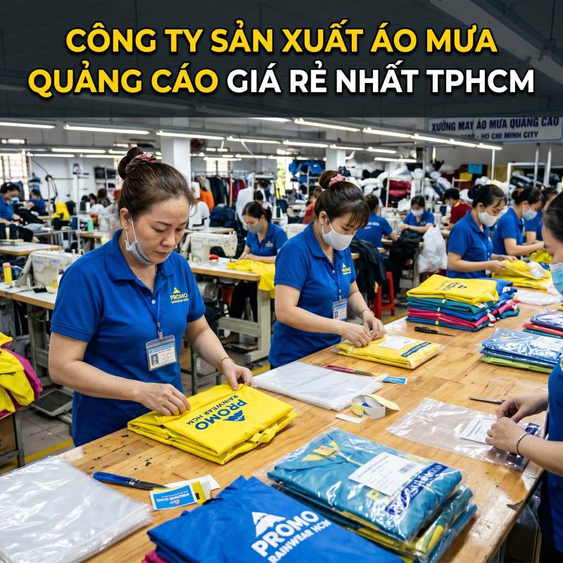 công ty sản xuất áo mưa quảng cáo giá rẻ nhất tphcm