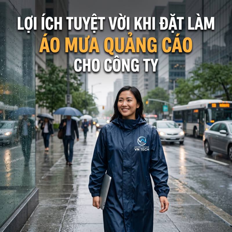 đặt làm áo mưa quảng cáo cho công ty mang đến những lợi ích gì