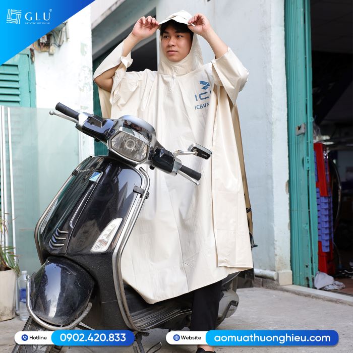 đặt may áo mưa quà tặng 1