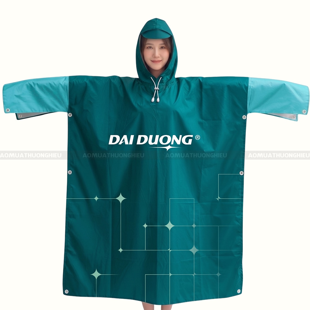 In logo trên áo mưa bền đẹp
