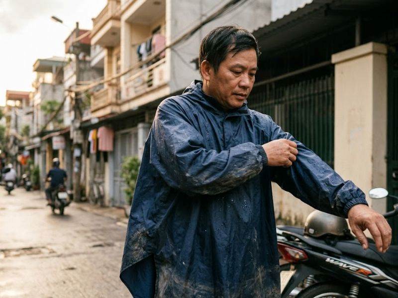 Lý do nên giặt áo mưa sau mỗi lần sử dụng