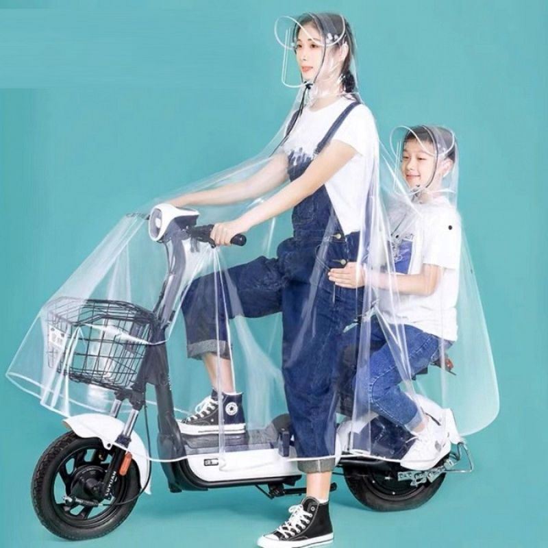 Mẫu áo mưa trong suốt giúp dễ quan sát