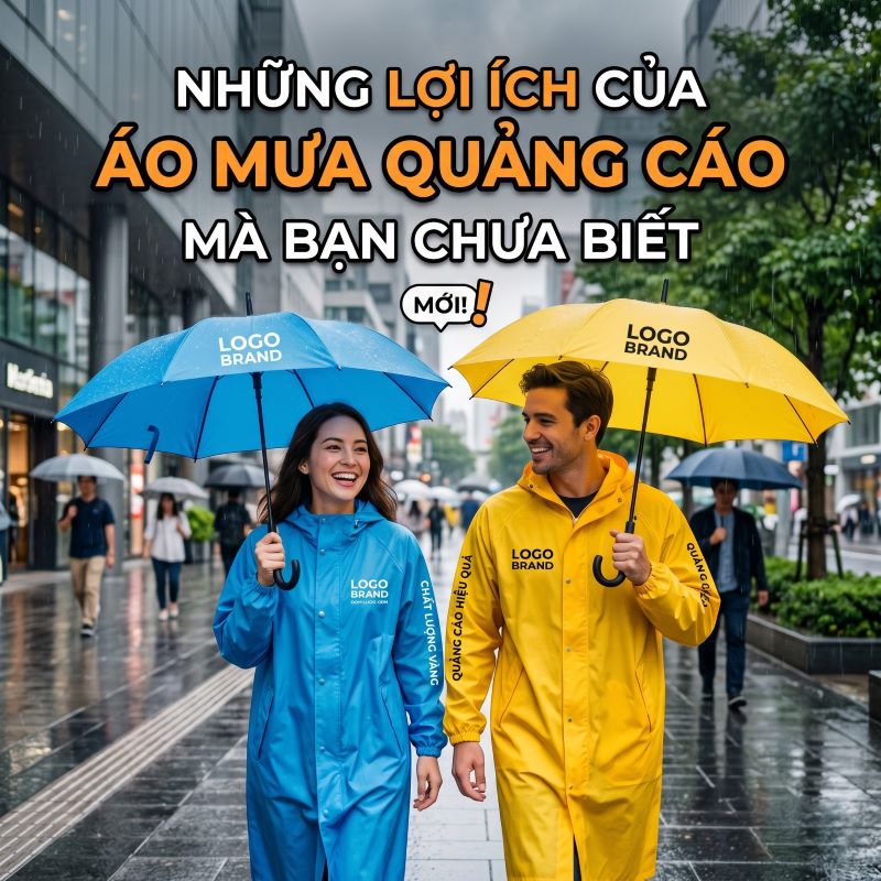 những lợi ích của áo mưa quảng cáo mà bạn chưa biết 2