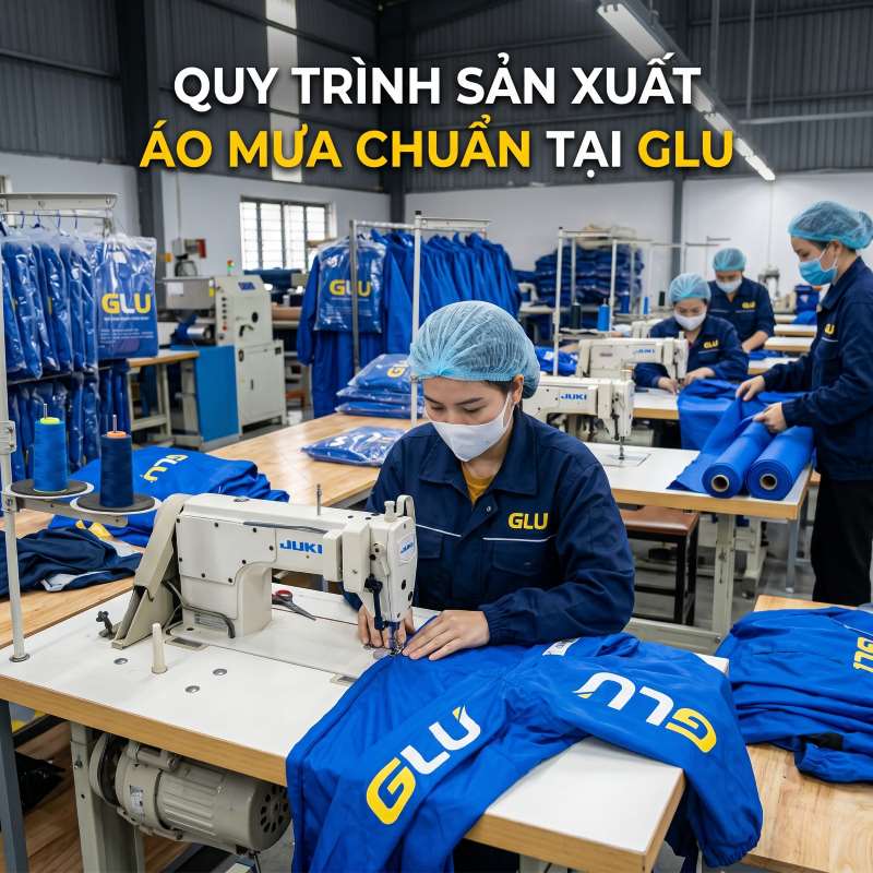 quy trình sản xuất áo mưa