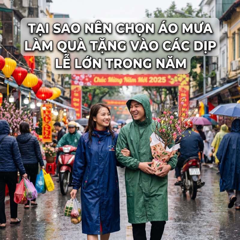 tại sao nên chọn áo mưa làm quà tặng vào các dịp lễ lớn trong năm