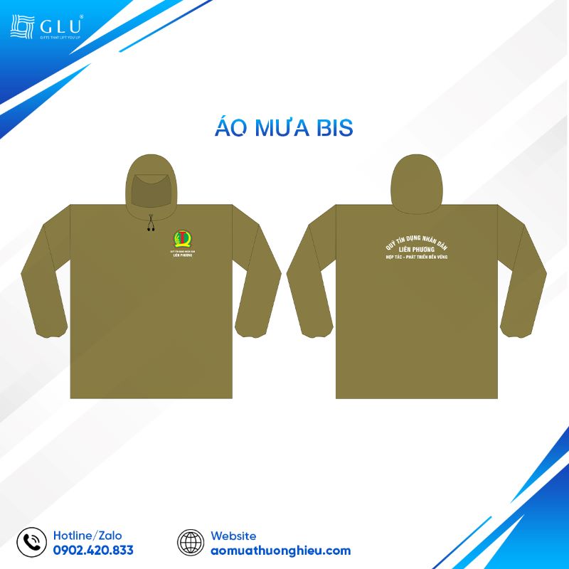 thiết kế áo mưa in logo công ty 3