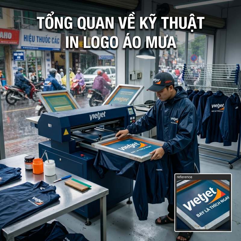 tổng quan về kỹ thuật in logo áo mưa