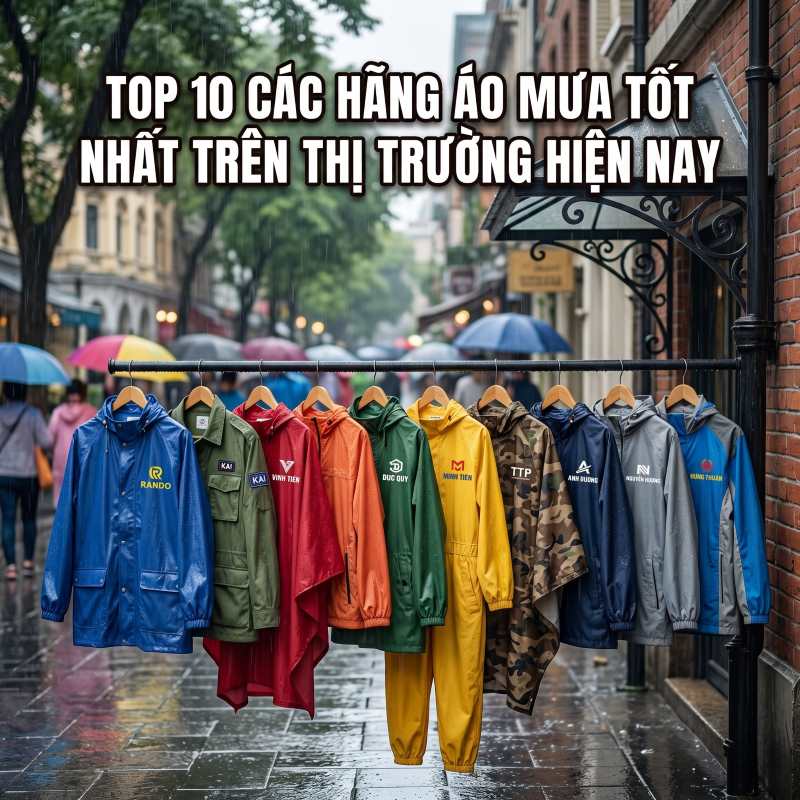 top 10 các hãng áo mưa tốt nhất trên thị trường hiện nay