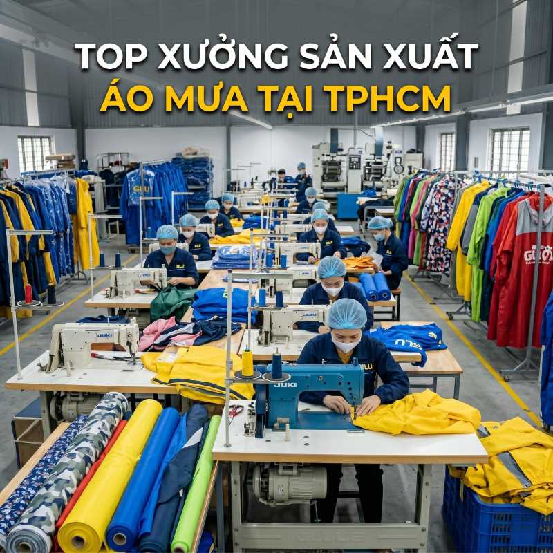 top xưởng sản xuất áo mưa tại tphcm