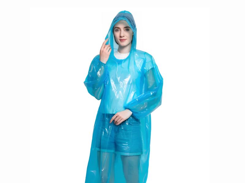 Vải nhựa PE - Thường được sử dụng cho áo mưa dùng 1 lần