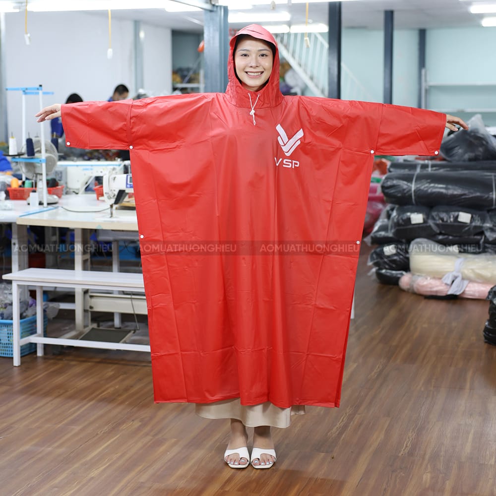 Xưởng áo mưa in logo giá rẻ 1