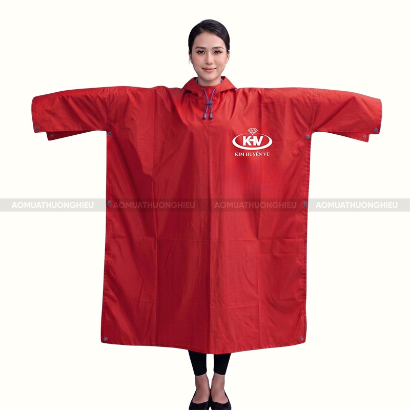 Áo mưa quà tặng in logo cánh dơi vải dù QT26011 1