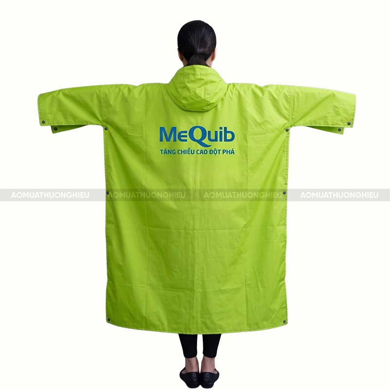 Áo mưa quà tặng in logo MeQuib 2