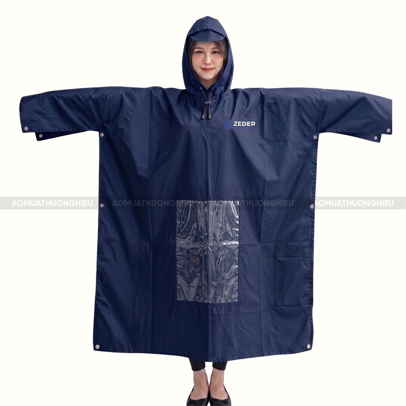 Áo mưa quà tặng vải nhựa in logo Zeder 1