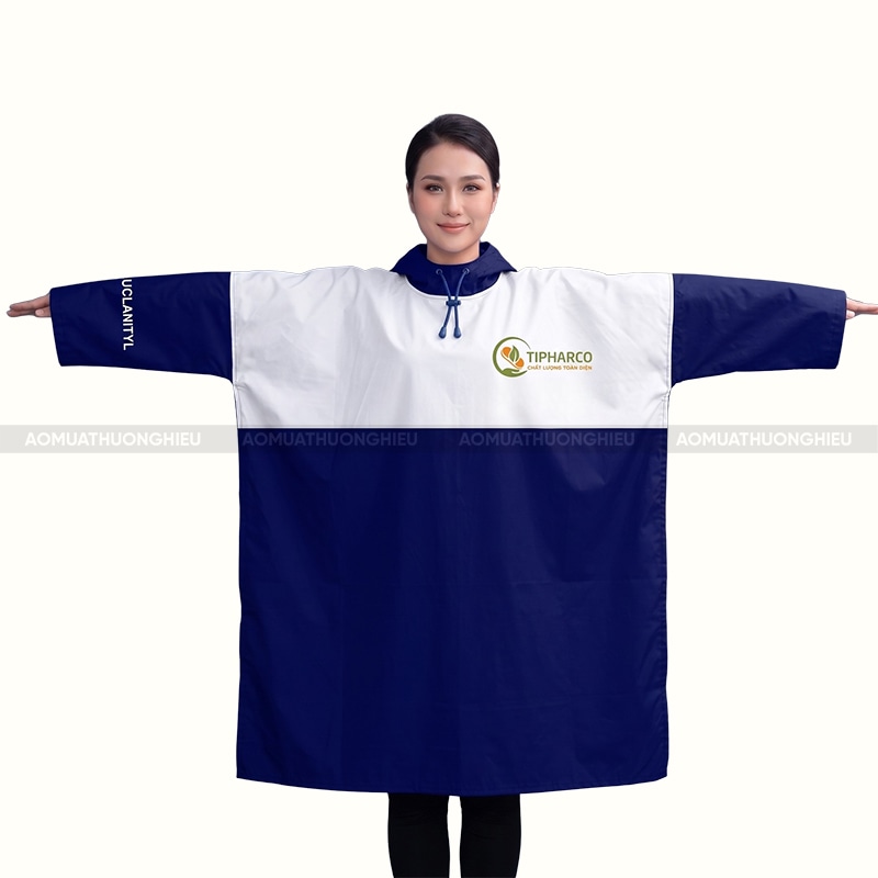Quà tặng áo mưa giá rẻ in logo 1