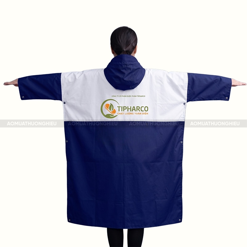 Quà tặng áo mưa giá rẻ in logo 2